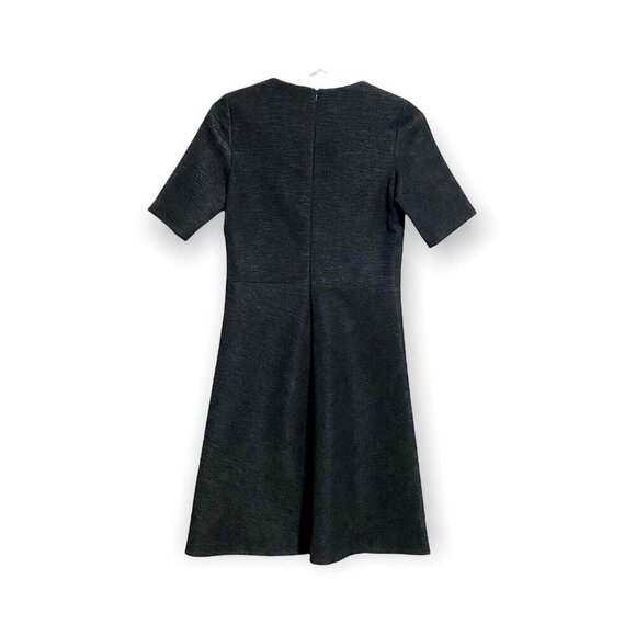 COS Textured Short Sleeve Black Dress Size XS - Picture 2 of 10